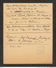 k.k. naturhistorisches Hofmuseum, Intendanzakten 1885-1896 (Hauer), Aktenzahl Z.626/1890, Seite 1